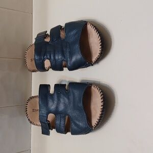 Naturalizer Dark Blue   Leather   Comfort Sandals 6.5 M